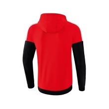 Erima Trainingsjacke Squad Tracktop Jacke mit Kapuze rot/schwarz/weiss Herren